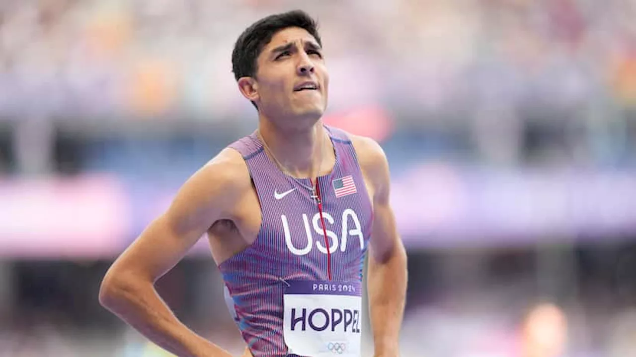 Bryce Hoppel breaks US record, falls short of medal at Paris Olympics