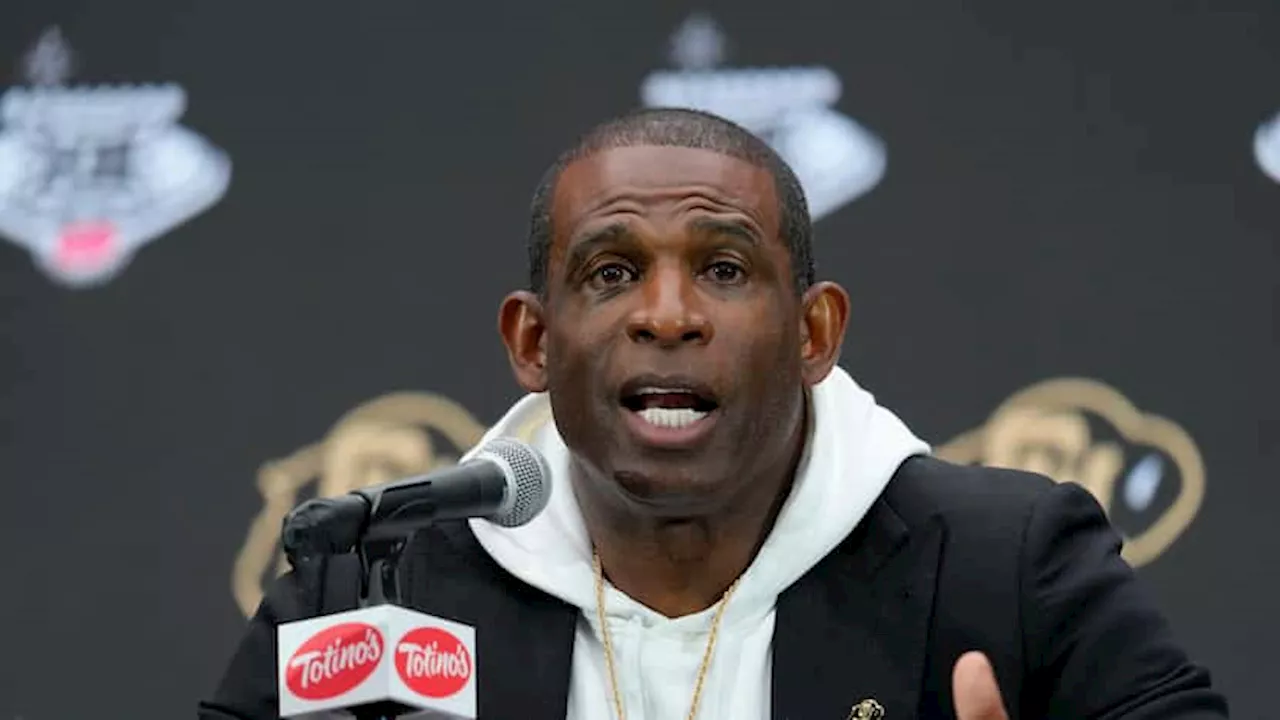 Colorado head coach Deion Sanders combative at news conference