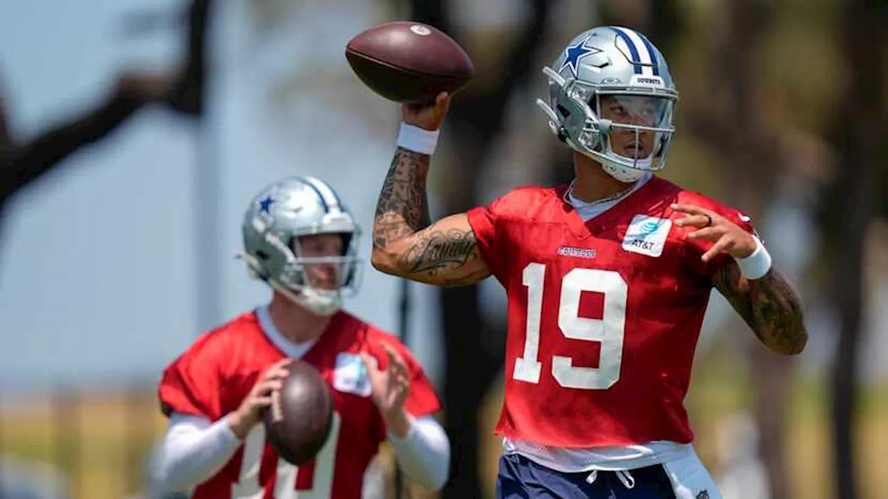 Cowboys backup QB battle between Trey Lance, Cooper Rush commences