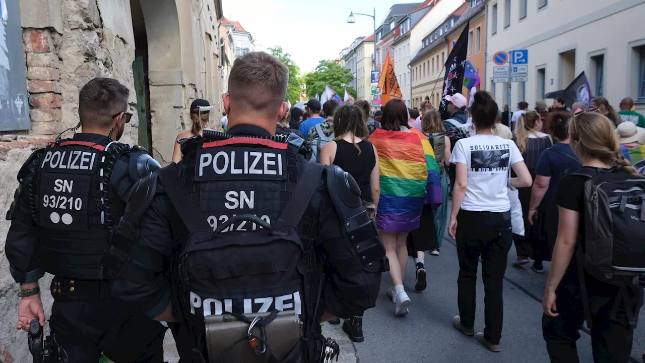 Großer Polizeieinsatz beim CSD in Bautzen