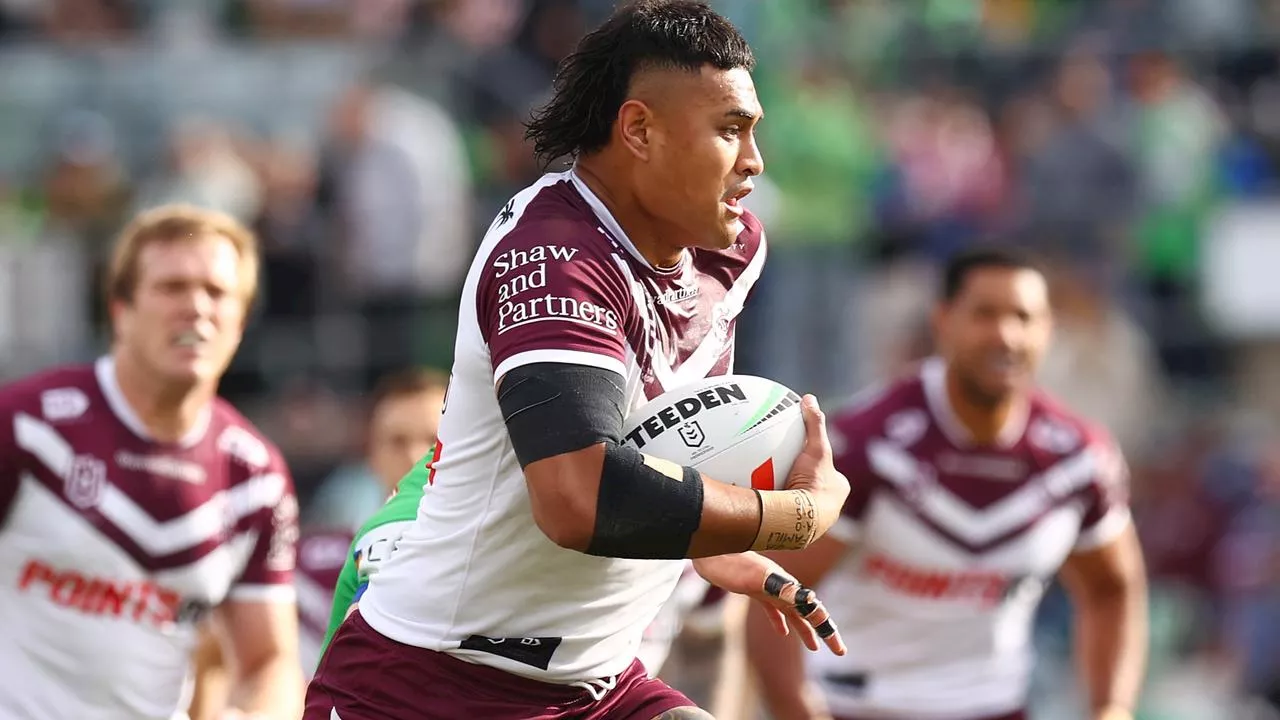 Raiders enforcer’s moment of madness cruels legend’s 300th as Sea Eagles run riot