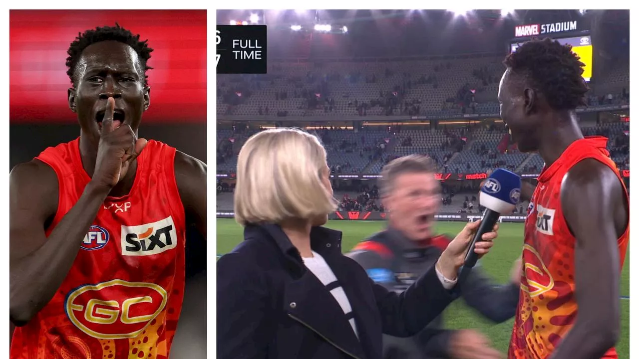 ‘Unreal feeling’: Ecstatic coach gatecrashes match-winner’s interview as Suns pull off ‘highway robbery’