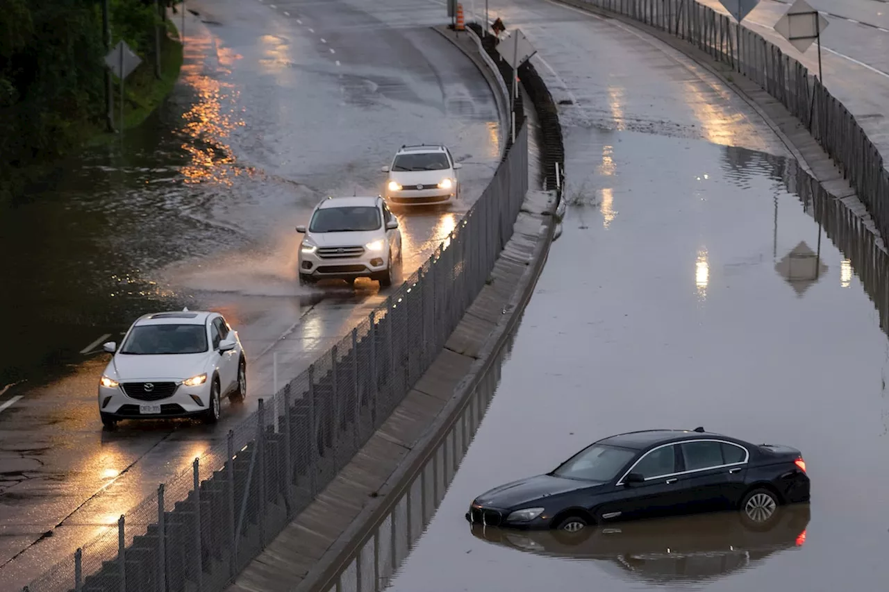 Massive power outages in Southern Quebec after storm Debby brings record rains to Montreal