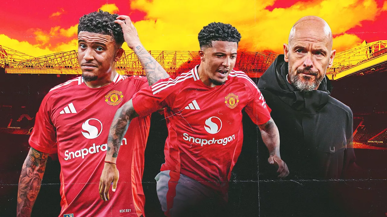 Jadon Sancho: Central striker? Man Utd injury crisis putting England forward's Old Trafford redemption at early risk