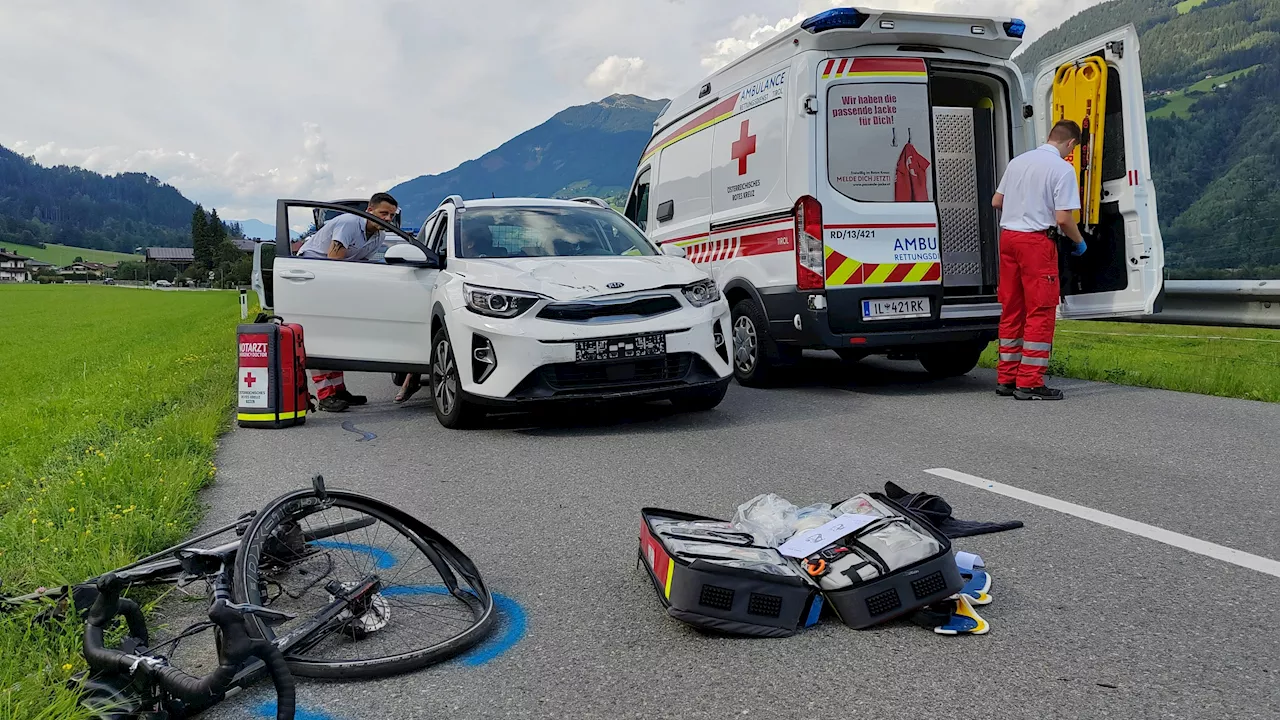 Alko-Lenkerin verliert Kontrolle und erfasst Radfahrer