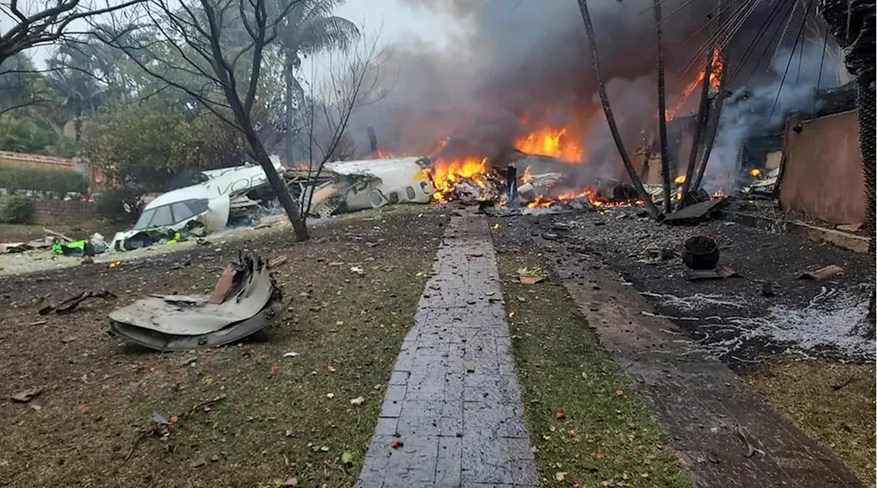 Queda de avião: todos os corpos de vítimas são retirados do local do acidente em Vinhedo