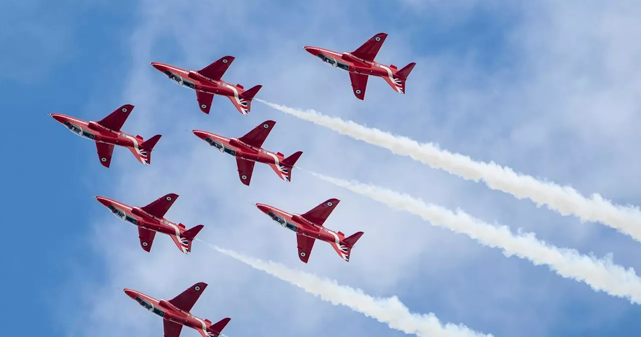 Red Arrows in Yorkshire skies as weekend flight path and timings confirmed