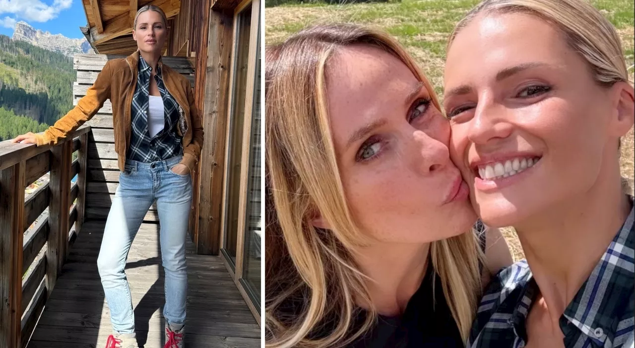 Michelle Hunziker, vacanze in montagna con Serena Autieri: «Era ora!»