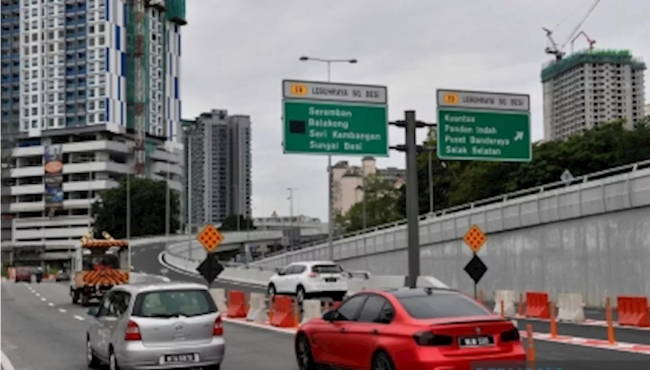 Scheduled road works on Sungai Besi Highway from Aug 1 to Dec 31, 10pm to 6am; U-turns at Balakong, Salak Jaya affected from Sept 1 to Dec 31, says Besraya