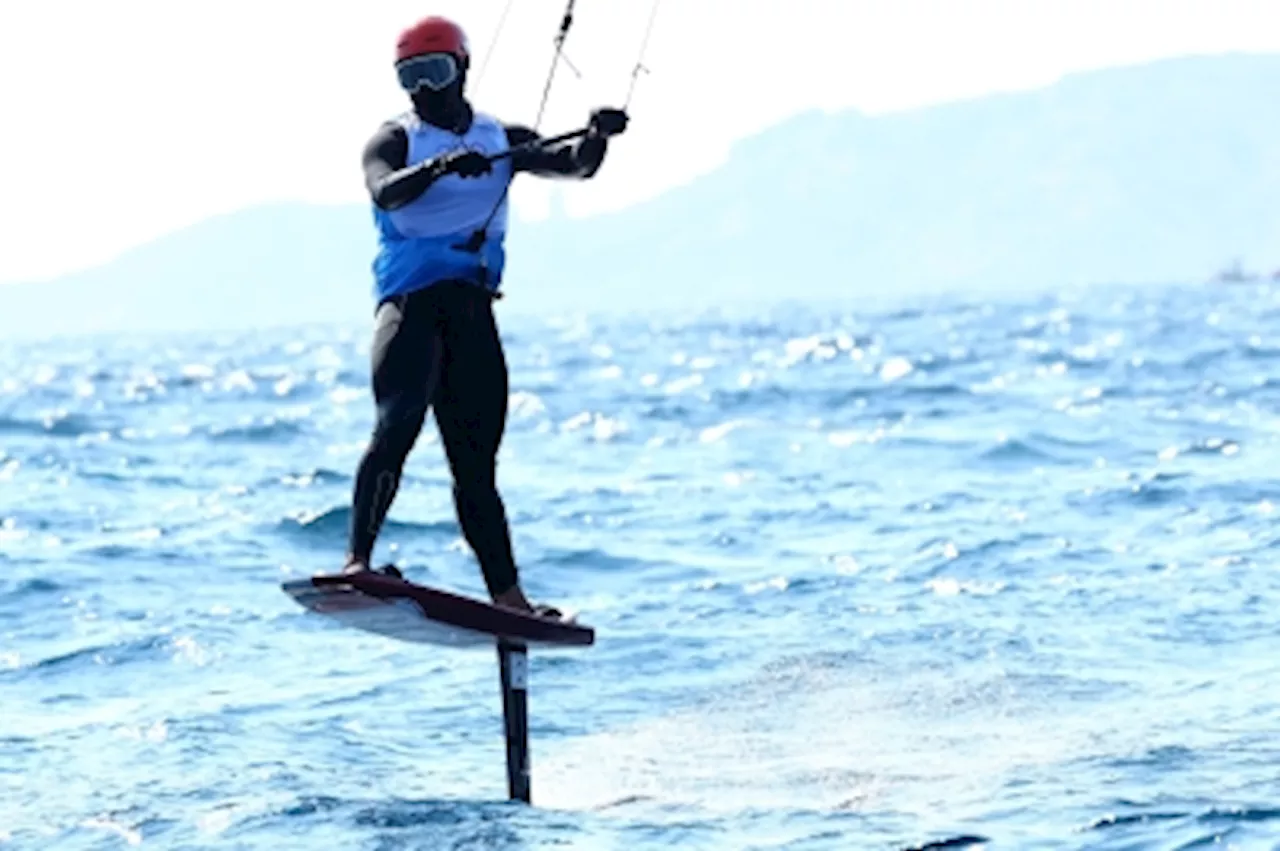 Singapore finally grabs first Paris 2024 podium after youngest-ever medallist Max Maeder wins bronze in kitefoiling