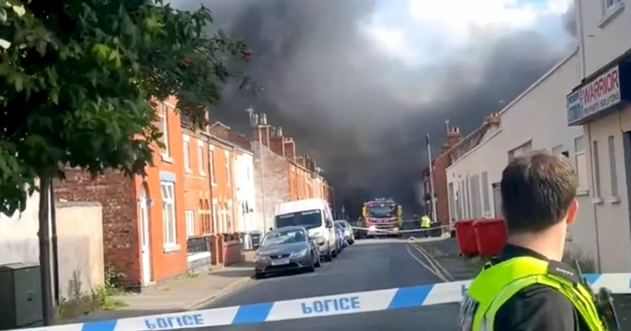 Boy, 12, arrested after huge fire forces 250 homes to be evacuated