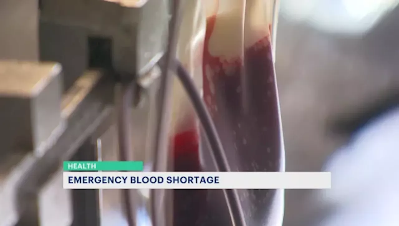 Officials: Type O blood donations urgently needed during blood emergency