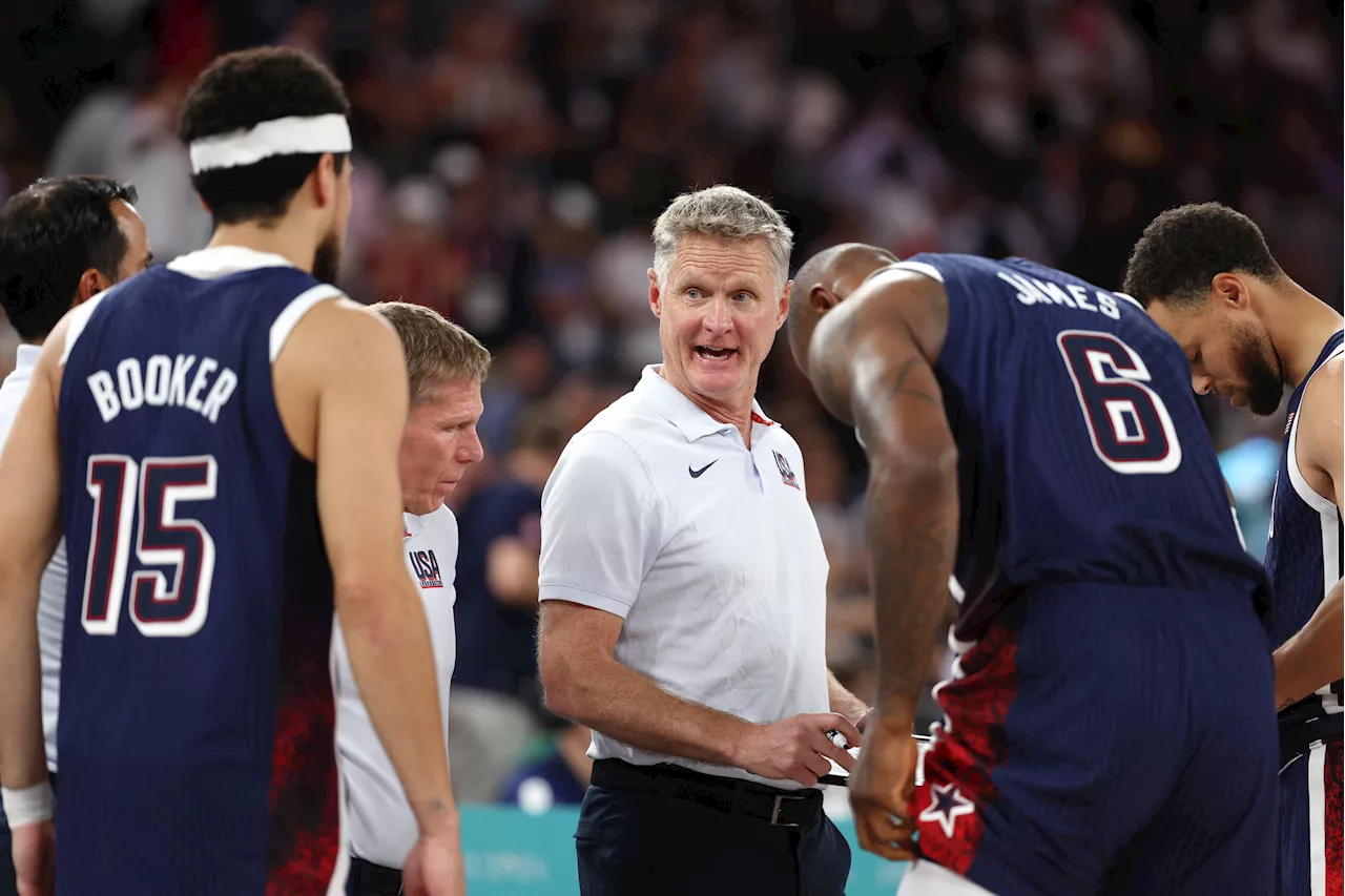 Steve Kerr Benches 2 Star Guards in First Half of Olympic Gold Medal Game vs France