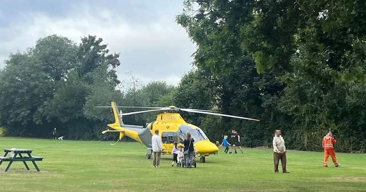 Man taken to hospital with 'serious injuries' after becoming trapped under car