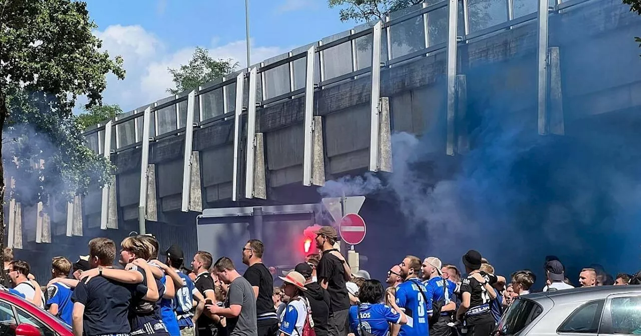 Liveticker: Pyro unterm OWD, Fanmarsch der Arminia-Fans erreicht das Stadion