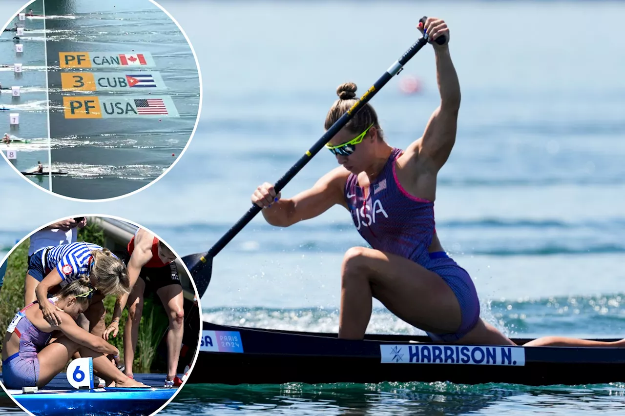 USA's Nevin Harrison falls just short of gold in historic 200m canoe sprint photo finish