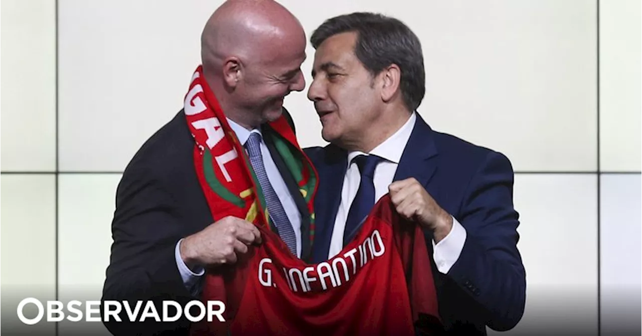 Gianni Infantino e Fernando Gomes reuniram-se em Paris para discutirem Mundial2030