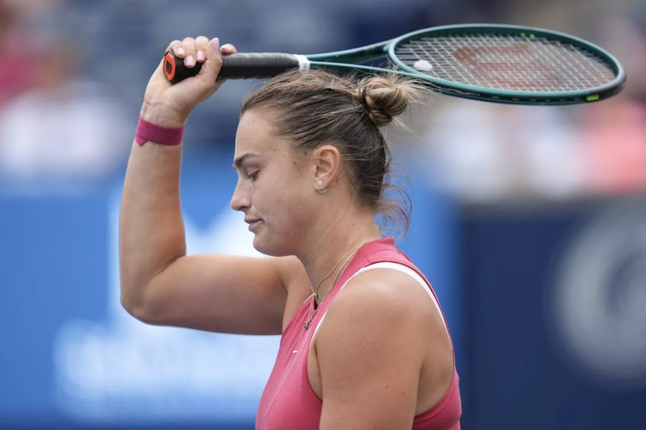 No. 2 seed Aryna Sabalenka loses to Amanda Anisimova in NBO quarterfinals