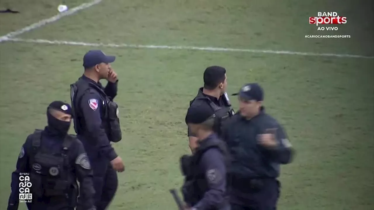Com gol no fim, semi da A2 do Carioca termina com confusão, polícia e spray