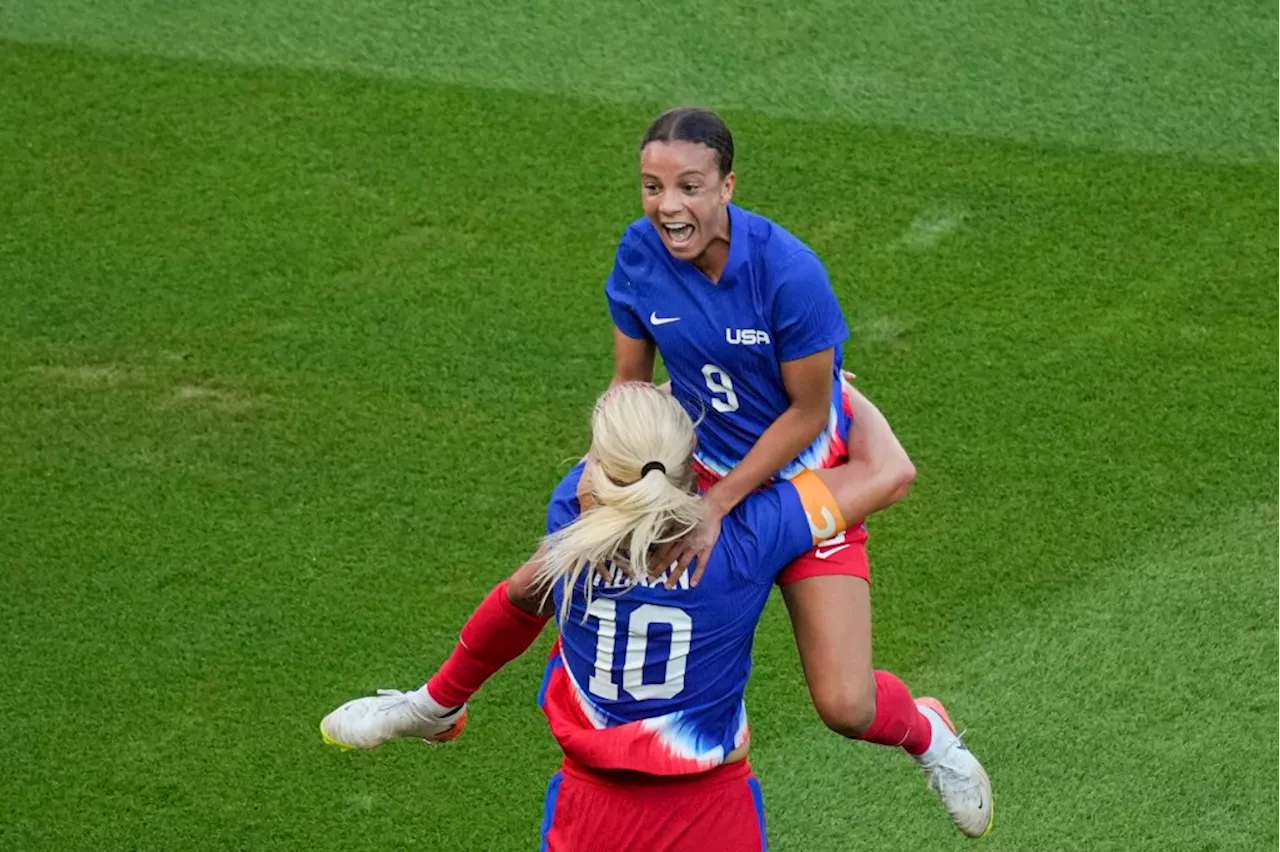 Golden moment: Mallory Swanson’s goal lifts US to Olympic gold following taut match with Brazil