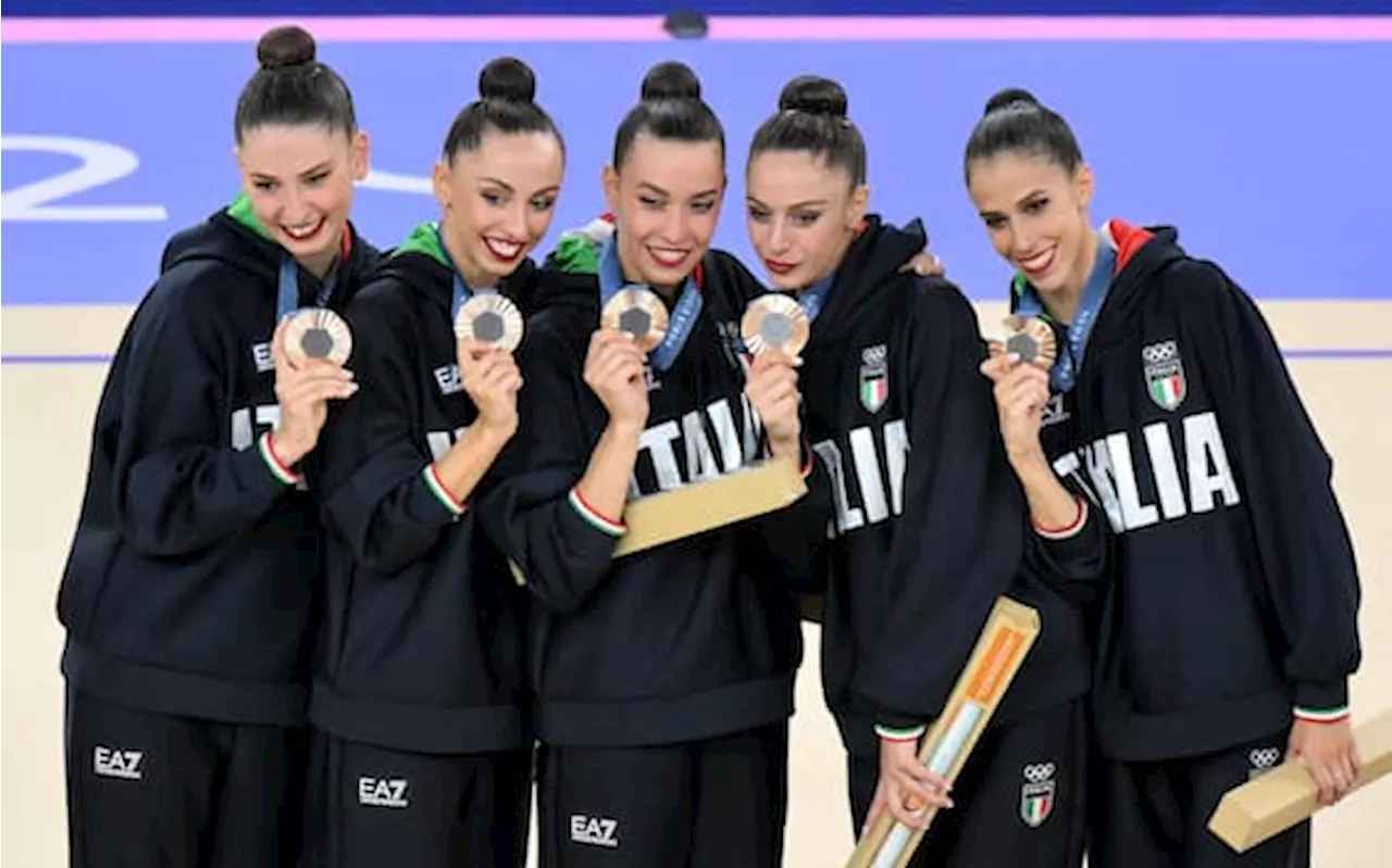 Olimpiadi Parigi: Italia bronzo nella ginnastica ritmica a squadre