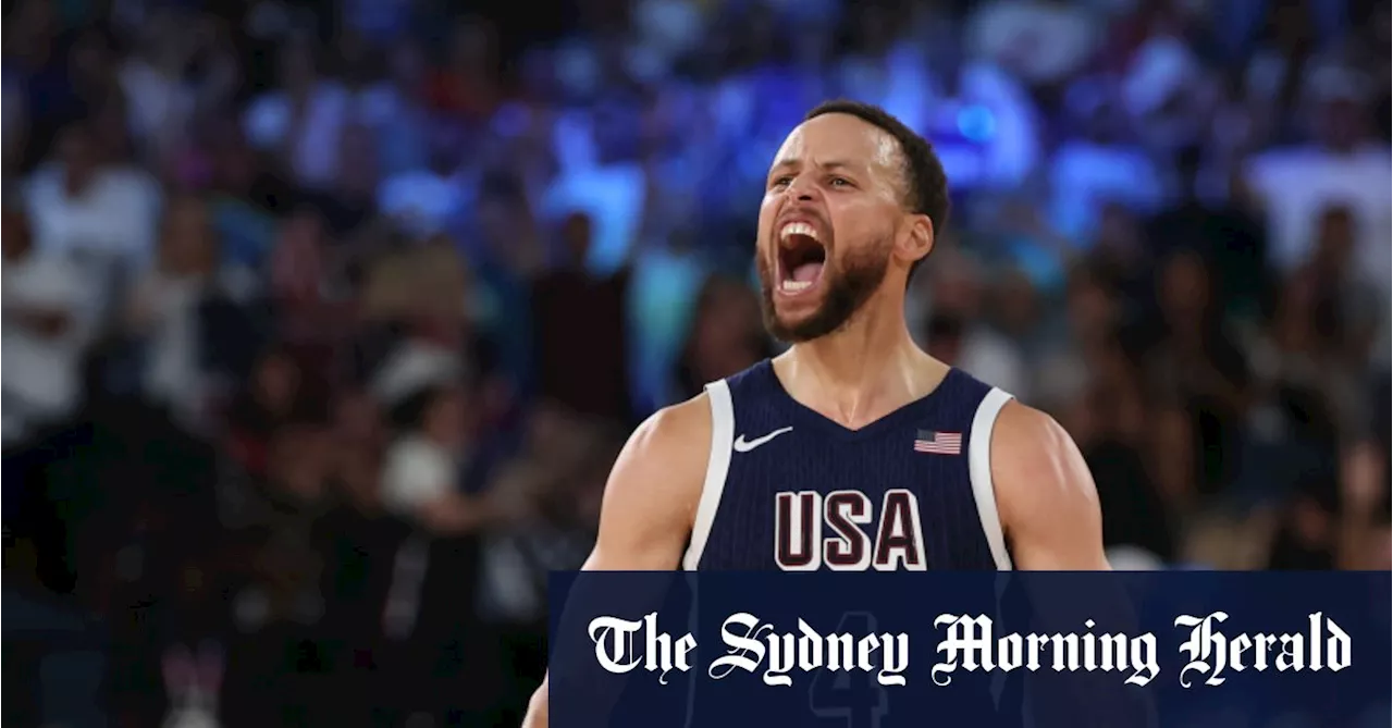 Curry hits four three-pointers in two minutes to lead America to gold