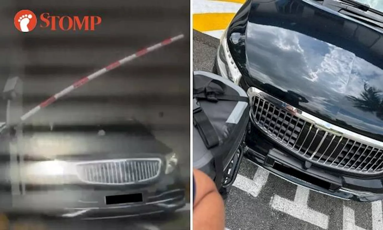 Van tailgates motorcycle out of Jurong carpark and allegedly rear-ends it, driver tells rider 'You didn't die'