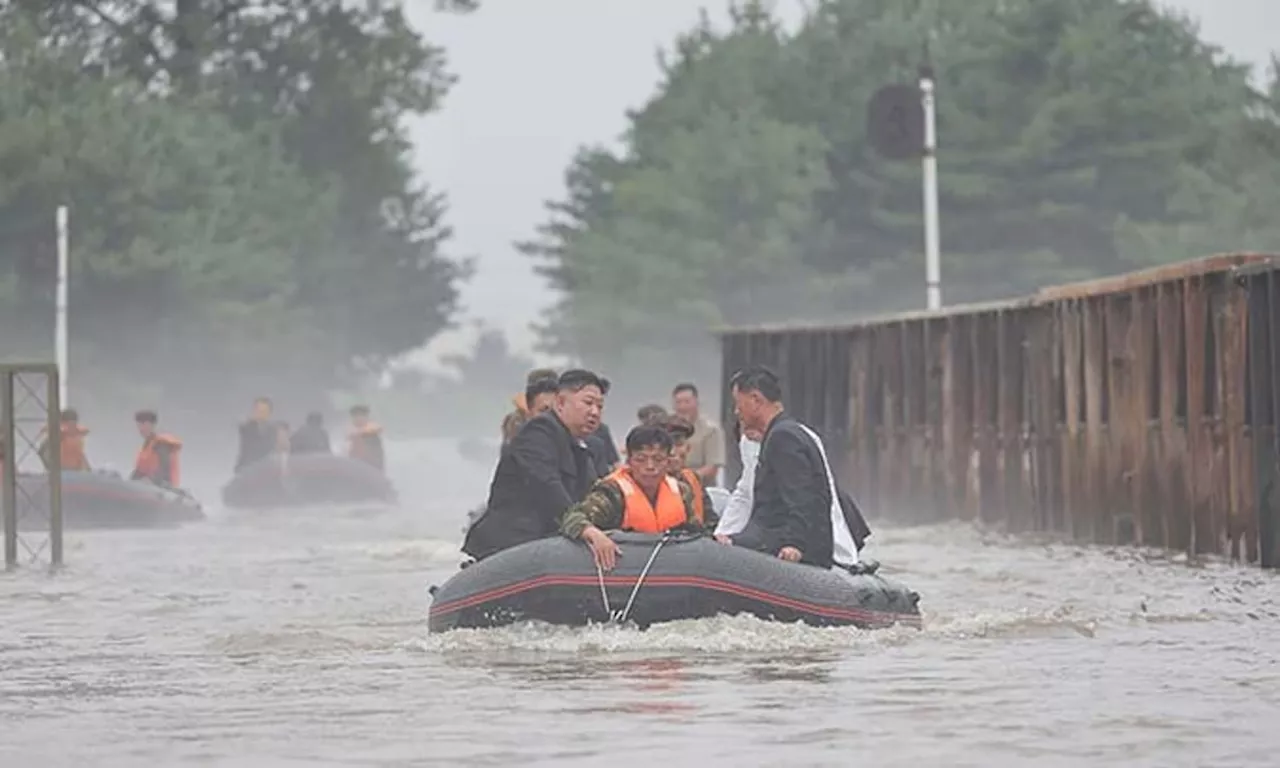 N. Korean leader says thousands of flood victims will be brought to capital for temporary care