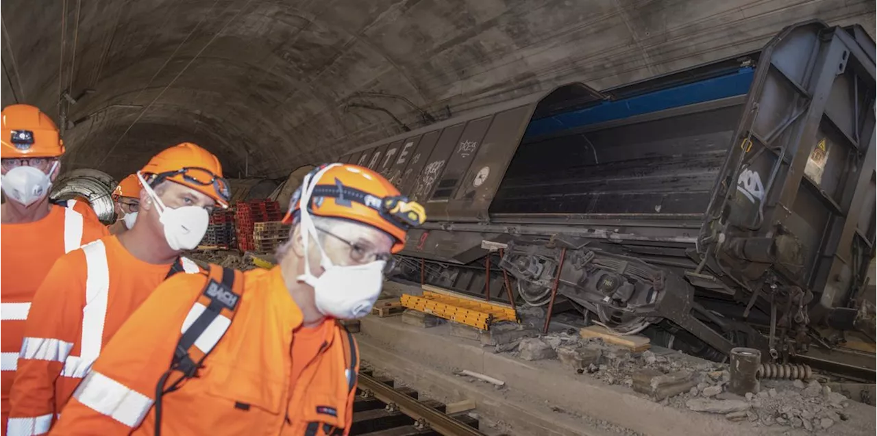 Unfall im Gotthard-Basistunnel: Güterzug-Entgleisung wirkt nach