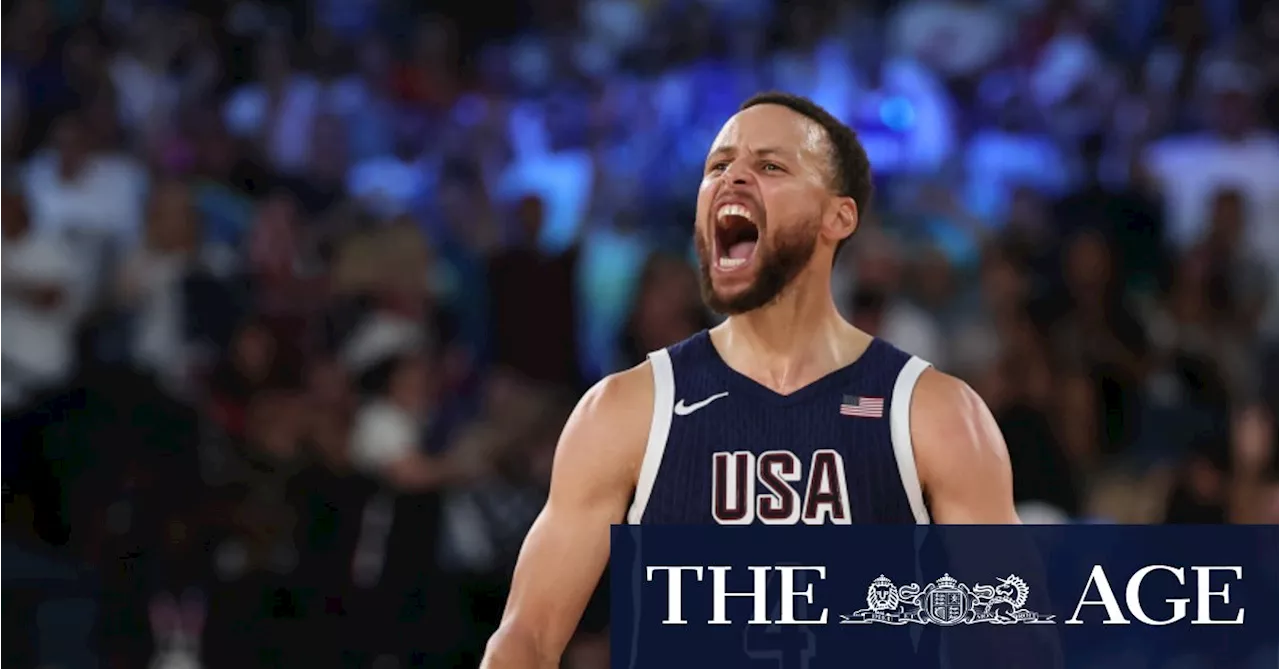 Curry hits four three-pointers in two minutes to lead America to gold
