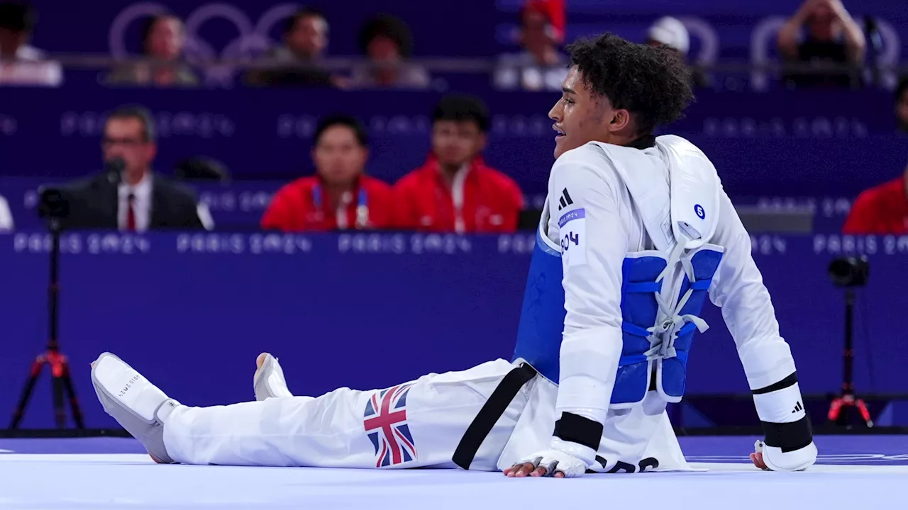 Team GB taekwondo star Caden Cunningham in heartbreaking defeat as he takes silver in Paris Olympics 2024...