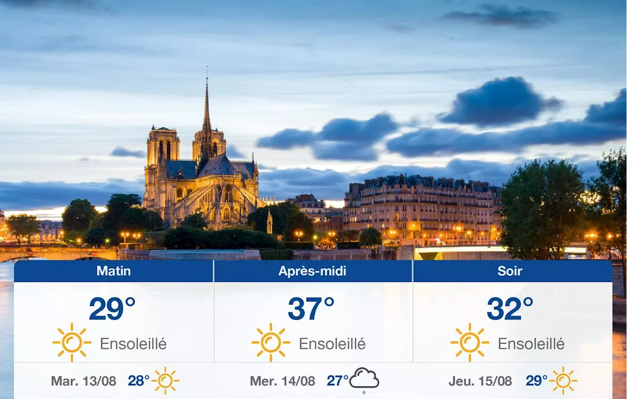 Météo Paris: prévisions du lundi 12 août 2024