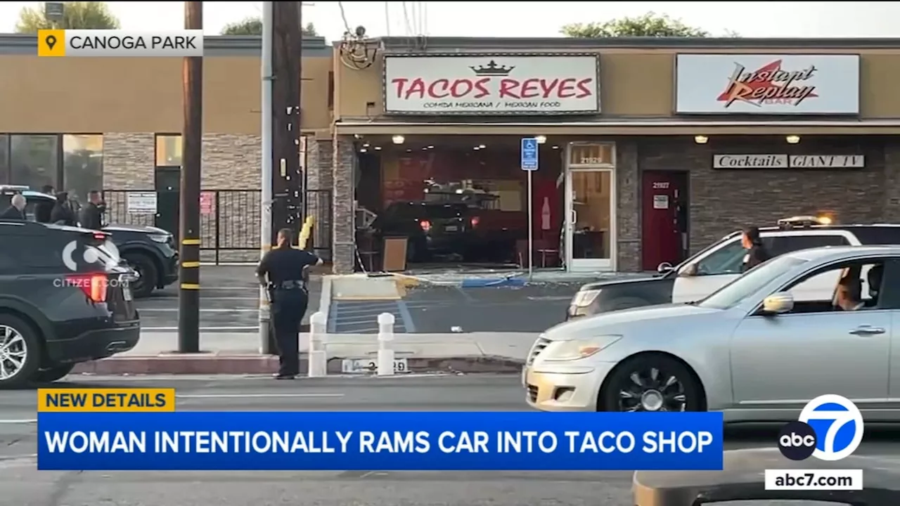 Woman who rammed SUV into Canoga Park taco restaurant is former employee, owner's family says