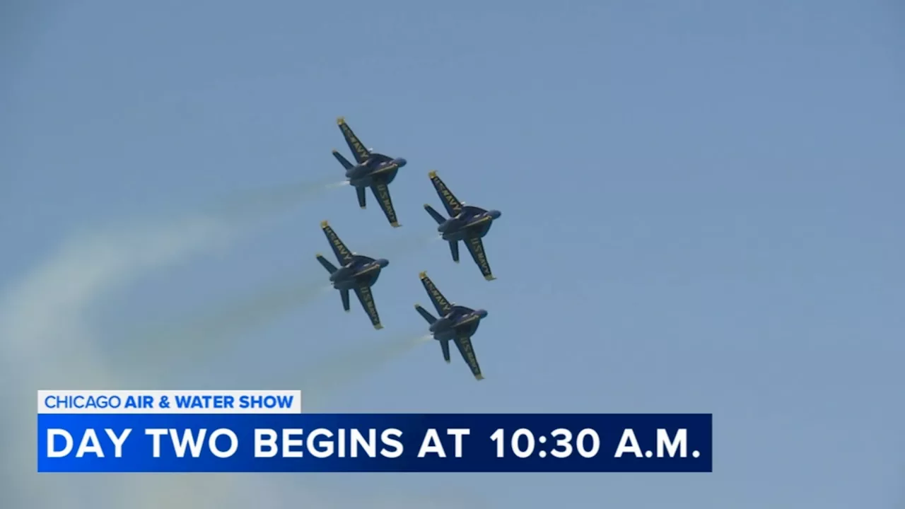 First-time headliners head to North Avenue Beach for day 2 of the Chicago Air and Water Show