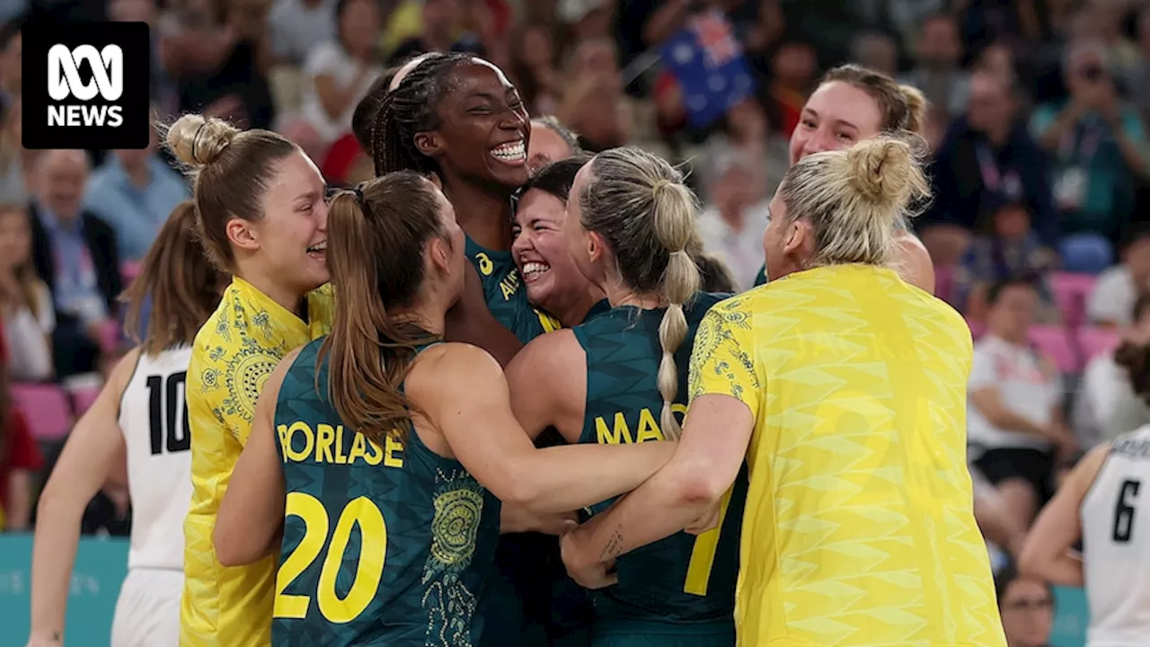 Australia's Opals hit Paris Olympics podium with victory in tense bronze-medal against Belgium