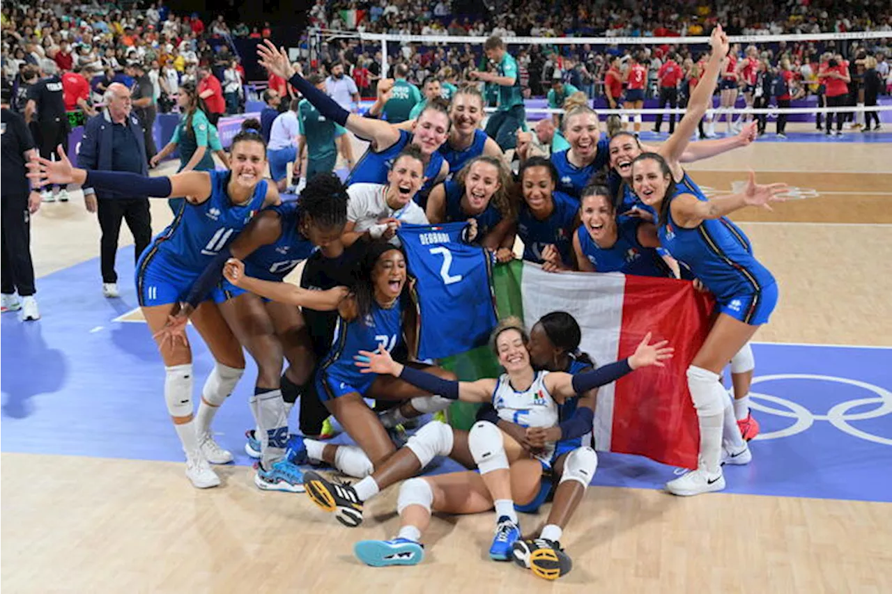 Parigi: oro per le azzurre del volley, il 12/o dell'Italia