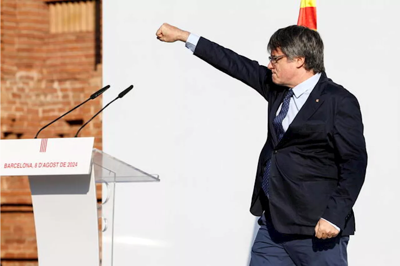 Puigdemont a Waterloo, 'sfido repressione, applicare l'amnistia'