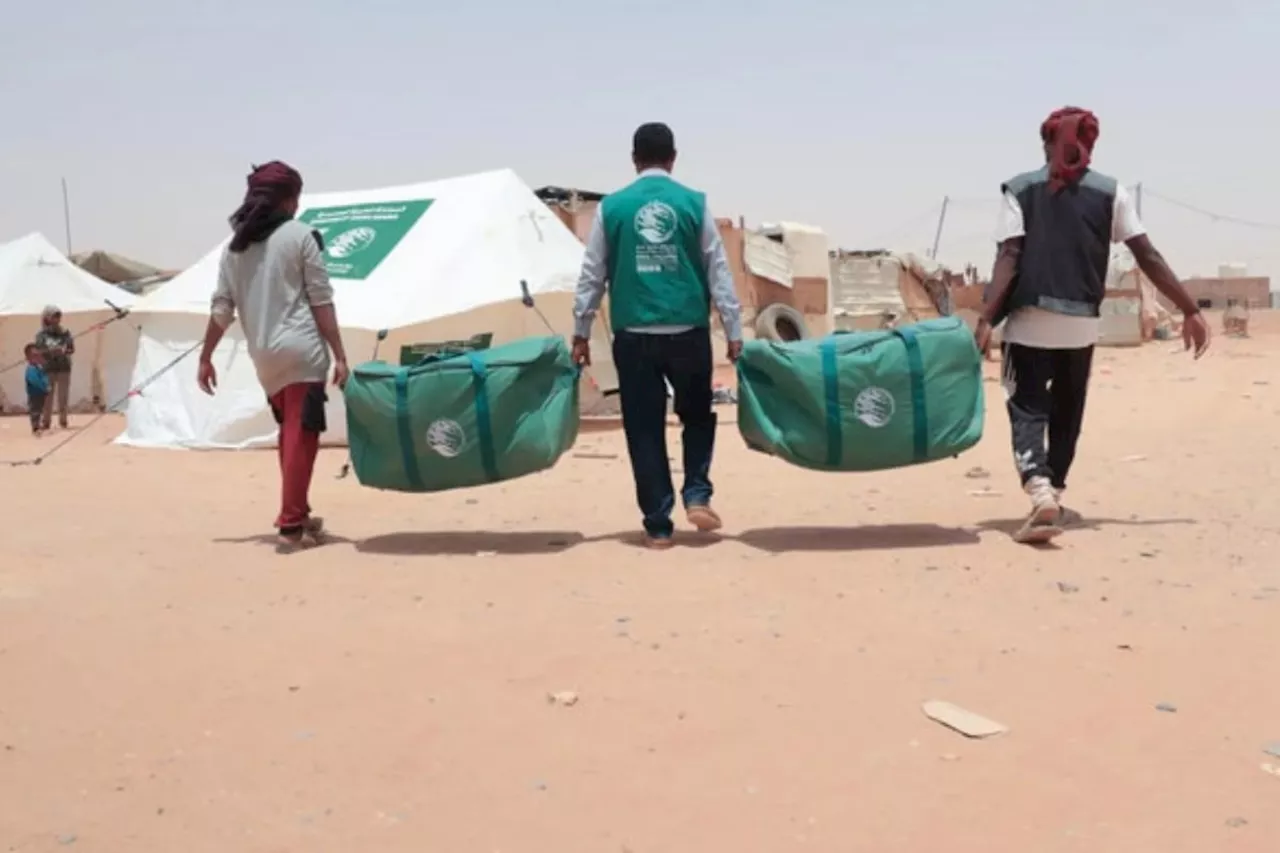 KSrelief delivers aid to Syrian and Sudanese refugees