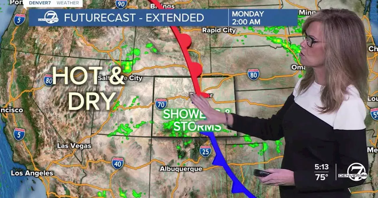 Storms moving across the Front Range tonight