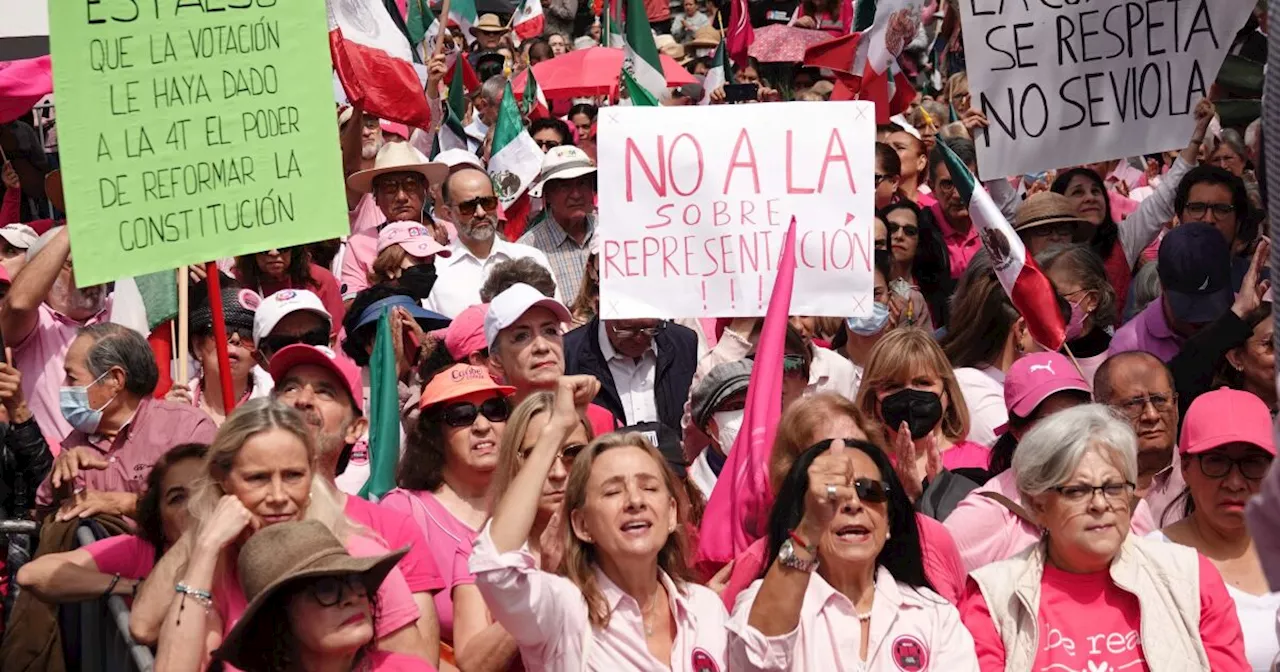 Marea Rosa sale de nuevo a la calle: pide parar sobrerrepresentación de Morena