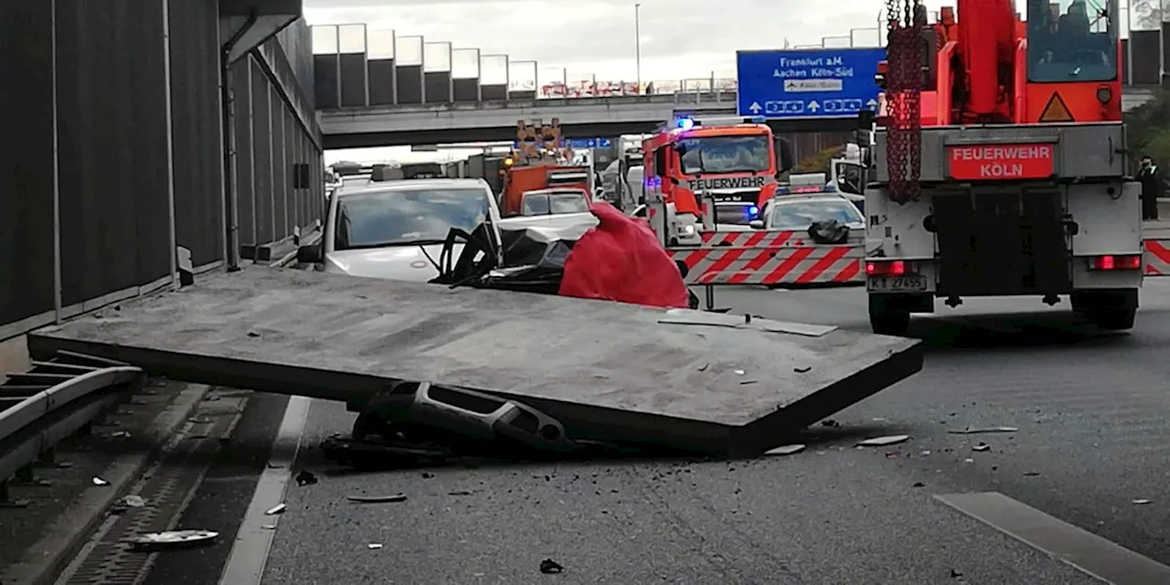 Kölnerin auf A3 von Betonplatte erschlagen: Prozess beginnt