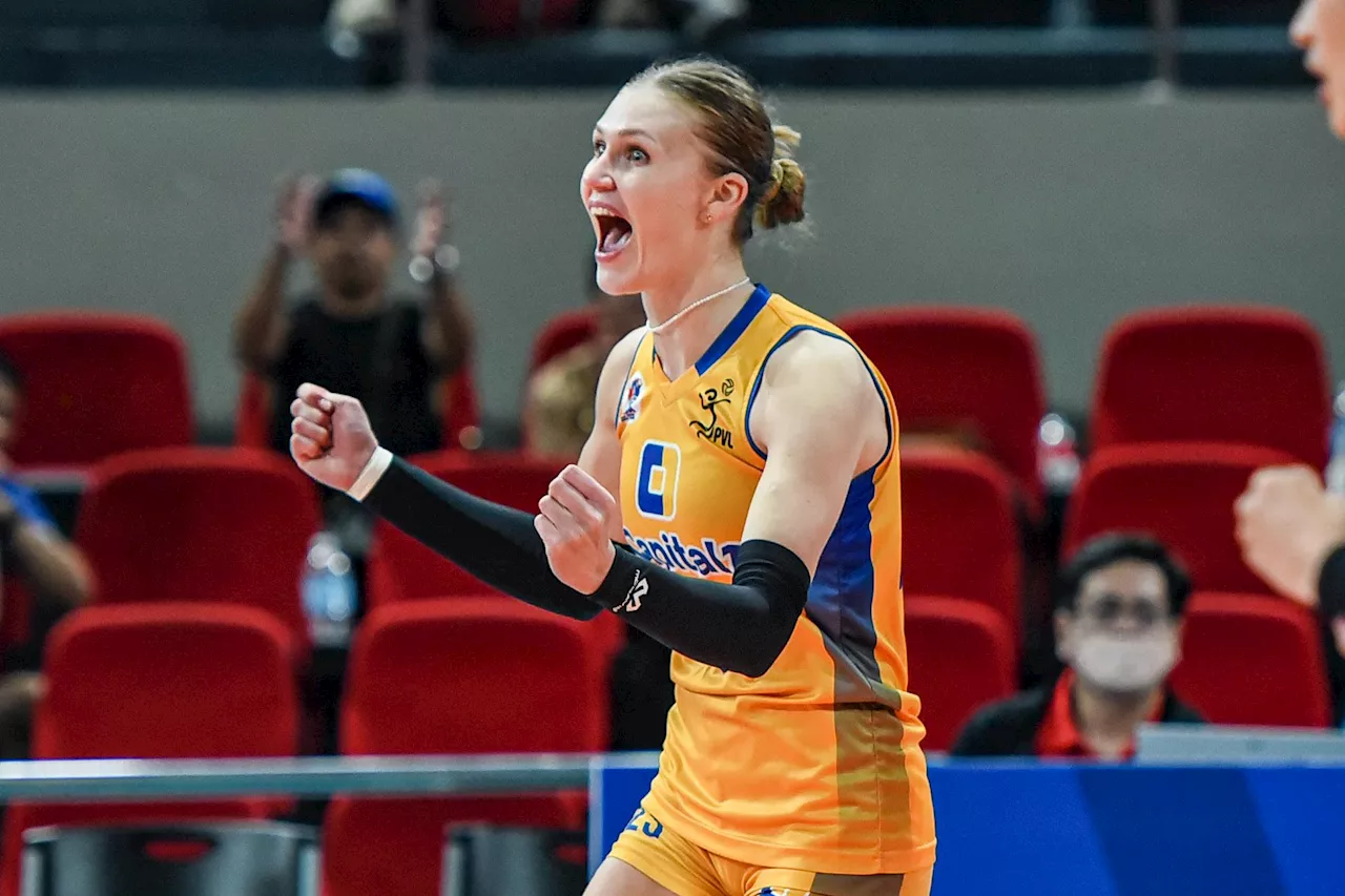 Marina Tushova shatters own record in Capital1 comeback vs. Nxled; Cignal, Akari book QF slots