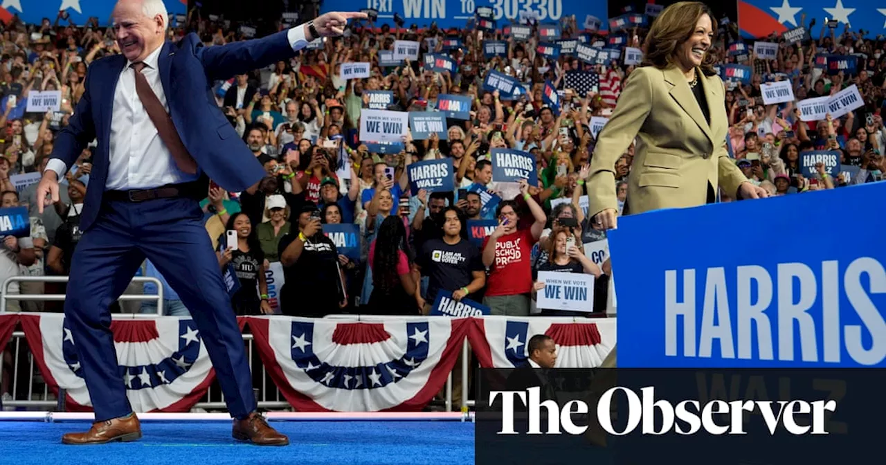 Democrats’ joy is unconfined as Harris and Walz take upbeat message on tour