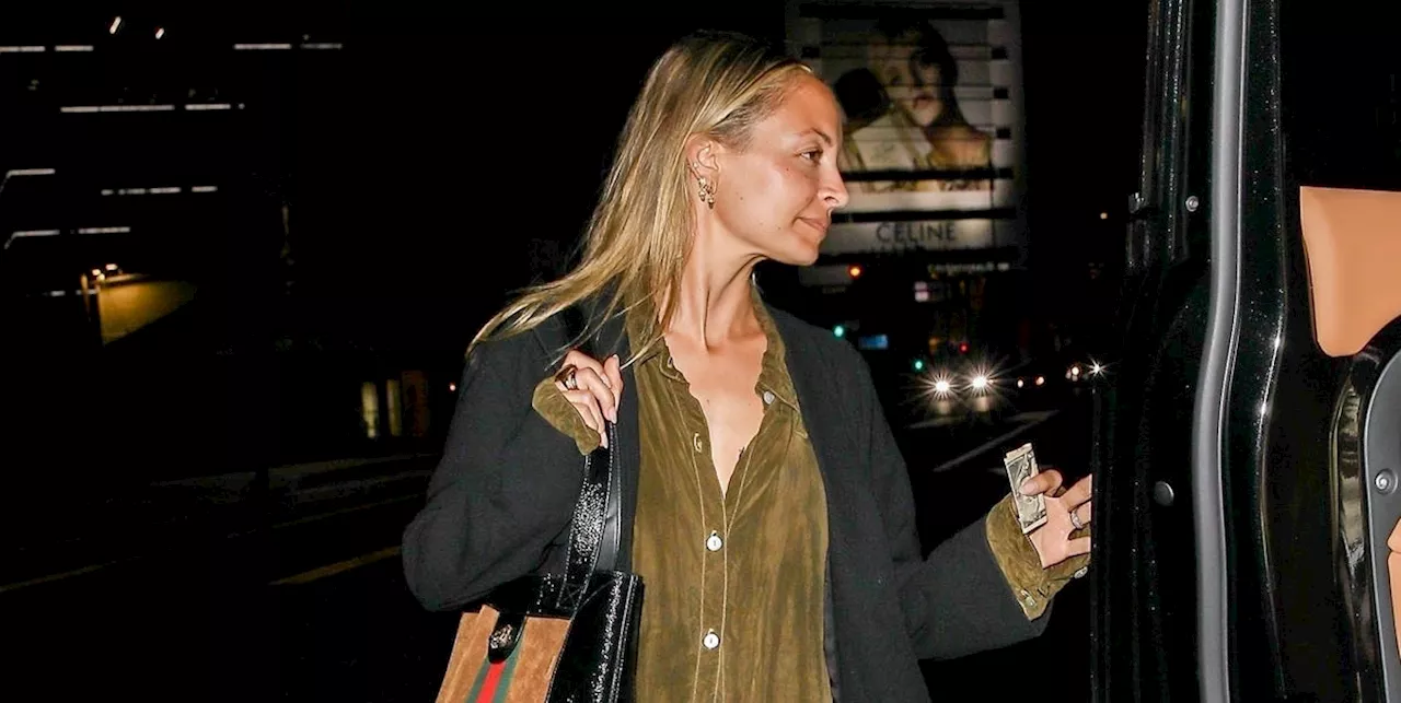 Nicole Richie Elevates Her Effortless Button-Up with a Huge Gucci Tote