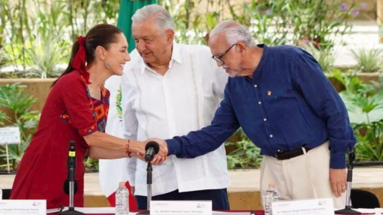 Andrés Manuel López Obrador y Claudia Sheinbaum anuncian continuidad y nuevas obras en Nayarit