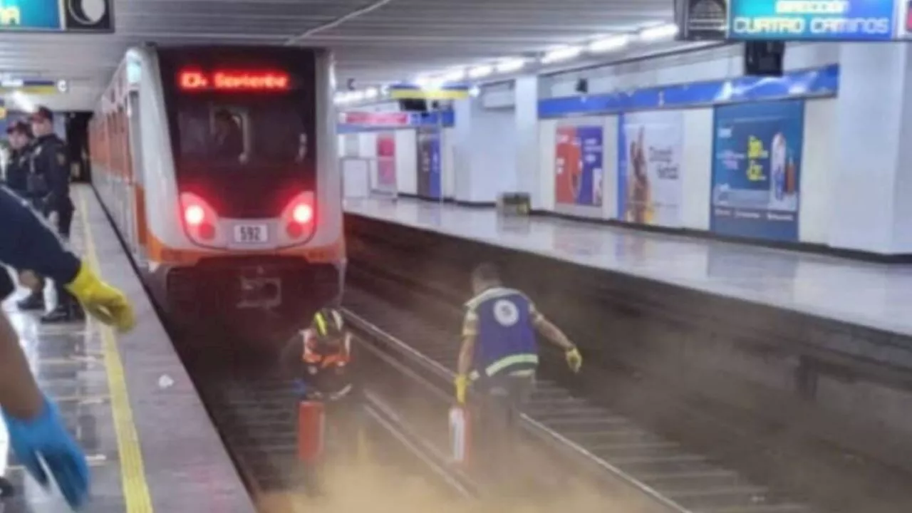 Se arroja persona a las vías de la Línea 2 del Metro hoy, 11 de agosto