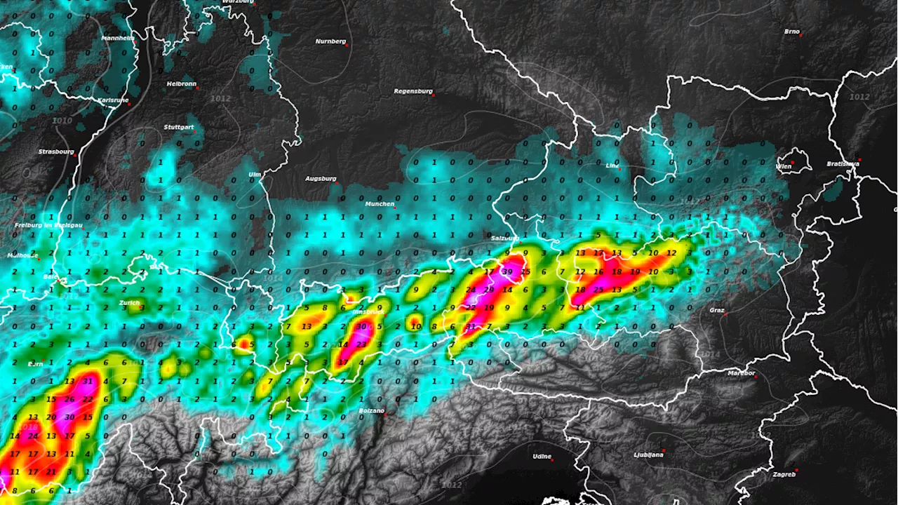 Unwetter-Karte zeigt, wo es in Österreich genau kracht