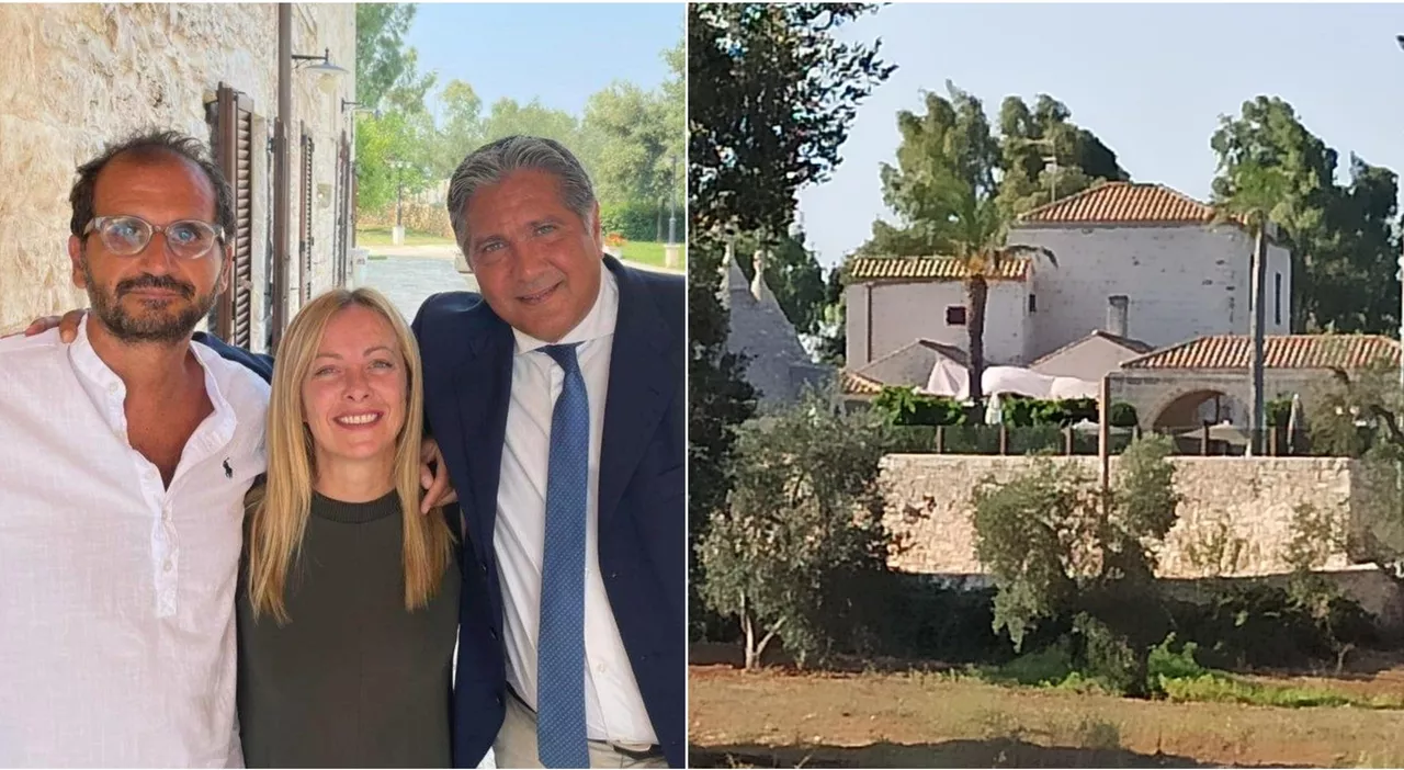 Meloni è in Puglia, cena nel resort di Borgo Egnazia (con Arianna e Giambruno) poi alla Masseria Beneficio. Le