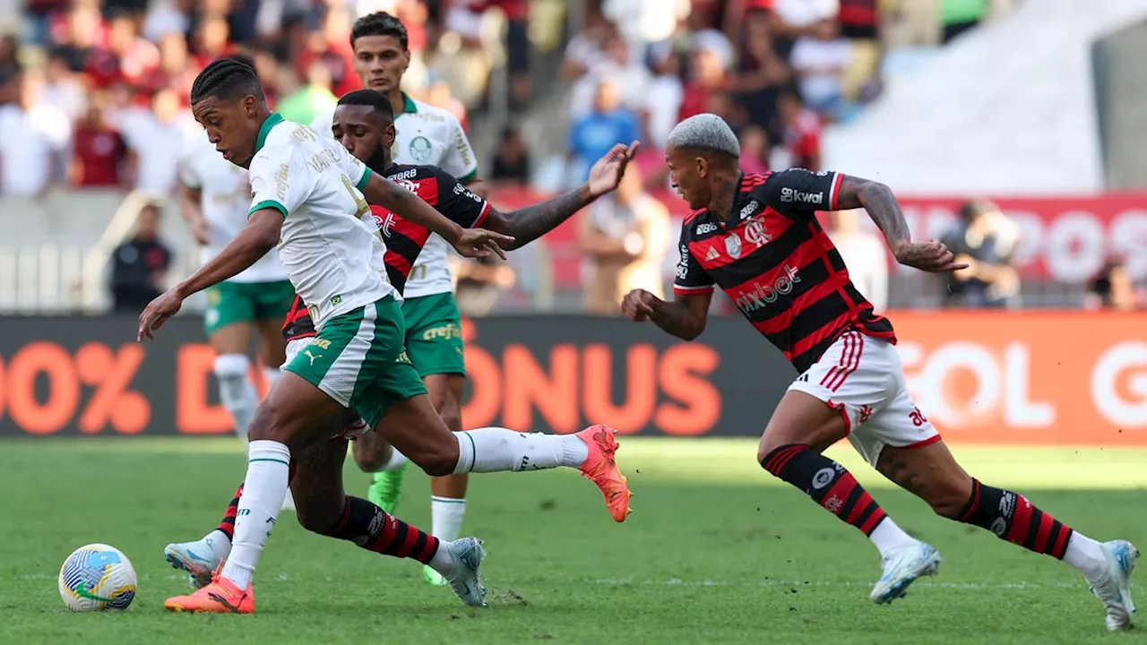 Em jogo intenso e equilibrado no Maracanã, Flamengo e Palmeiras ficam no empate pelo Brasileirão