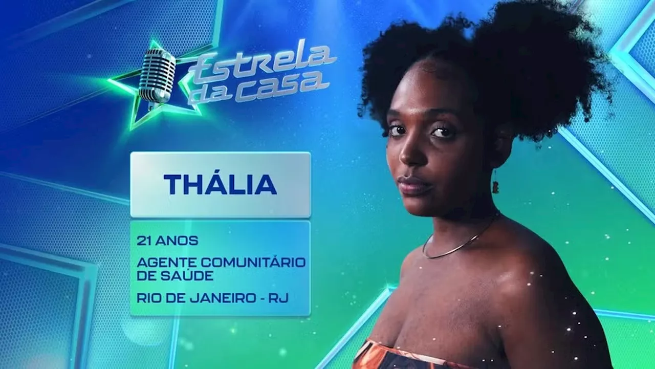 Nova participante do 'Estrela da casa', Thália é do Rio de Janeiro